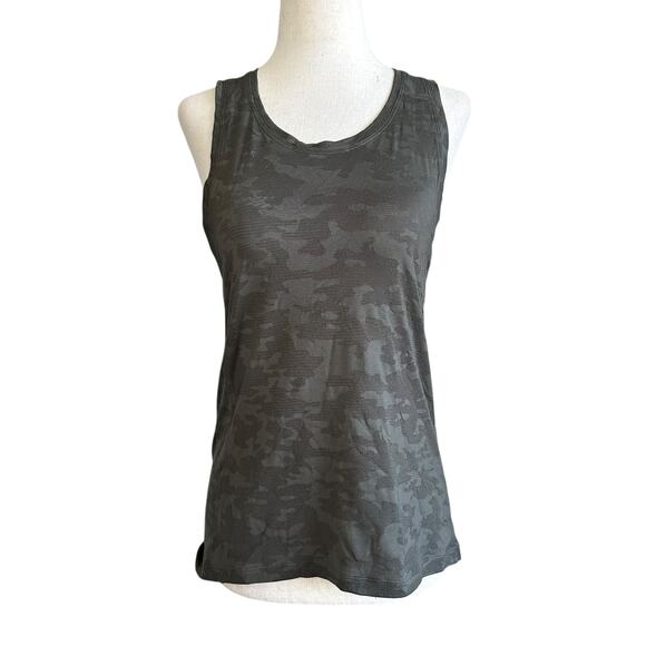 Lululemon Green Camouflage Tank Top Women's Size 4 | 47-28 - Picture 1 of 6